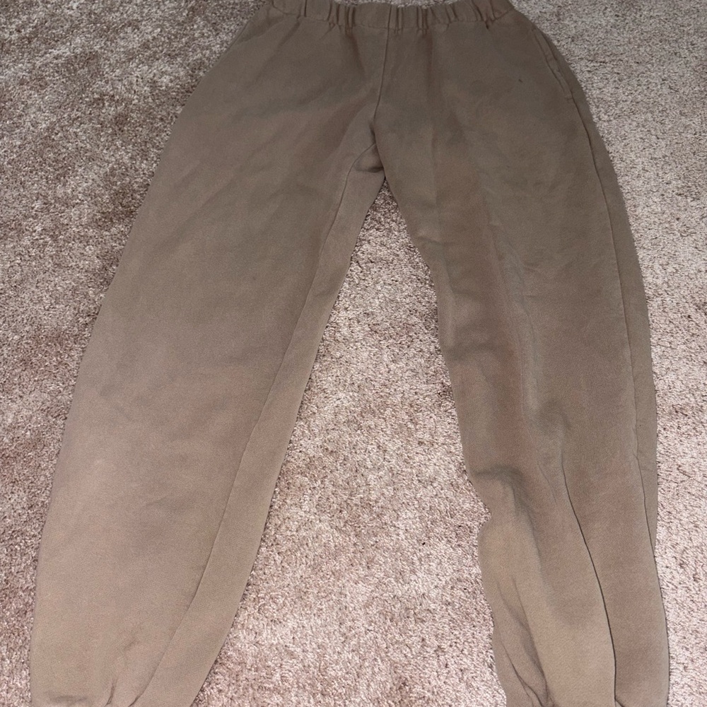 Brandy Melville Tan Track Pants